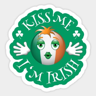 Kiss me I'm Irish. Sticker